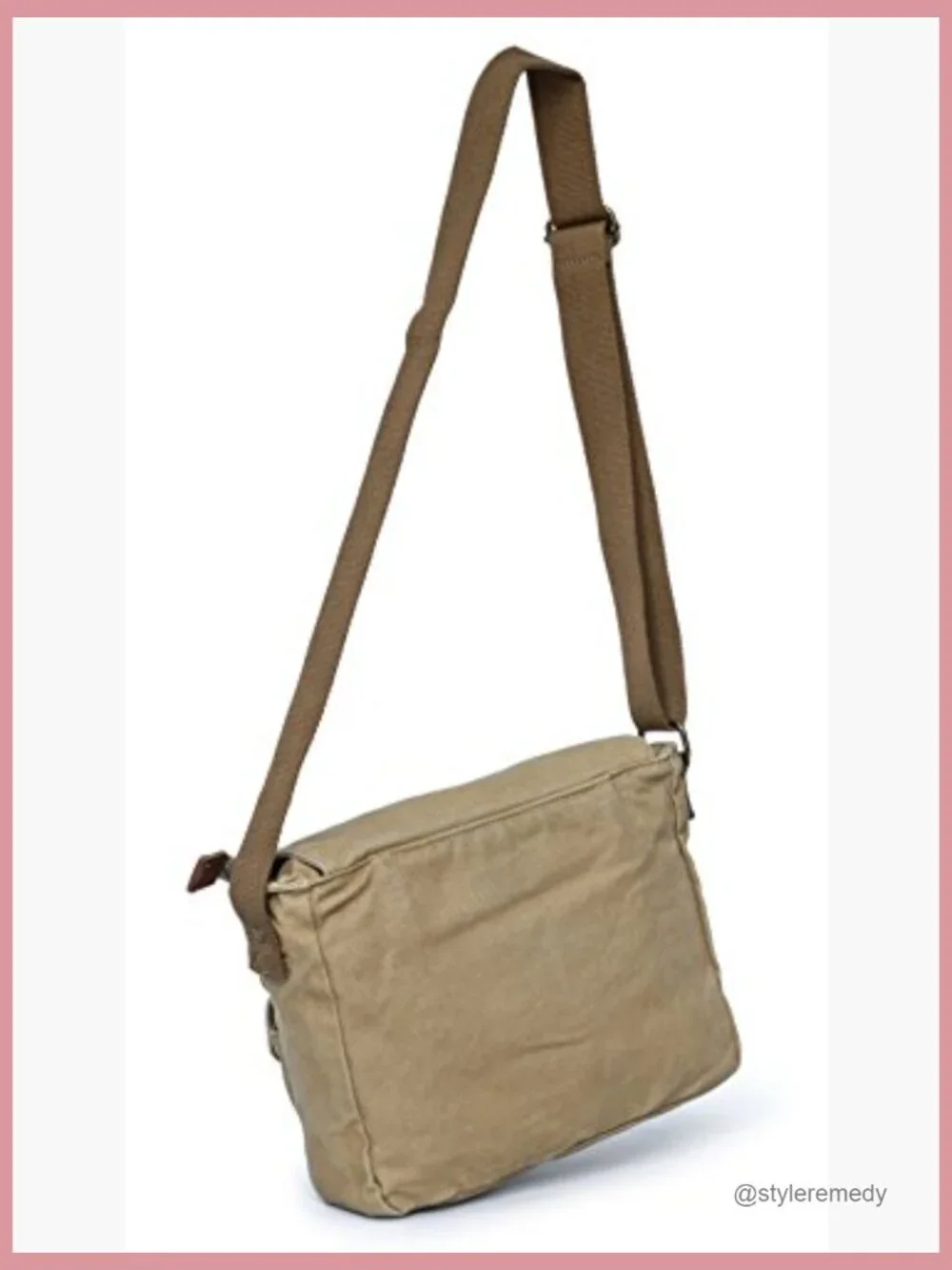 Canvas Messenger Bag - Vintage Crossbody Shoulder Bag Military Satchel with